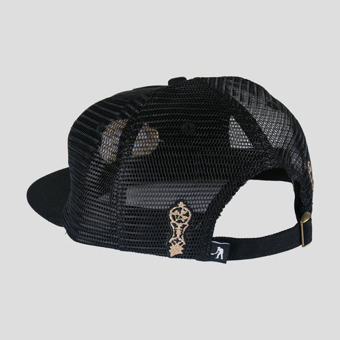 Pass Port - Fretworks Workers Trucker Hat (Black/Elm)